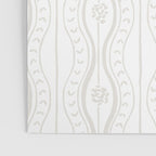 Wavy lines and tiny blooms - natural soft beige mushroom tones pattern Poster Gallery Image 3