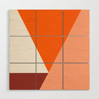 Geometrical retro  Wood Wall Art Gallery Image 1