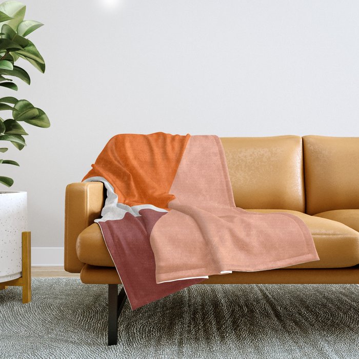 Geometrical retro  Throw Blanket Gallery Image 1