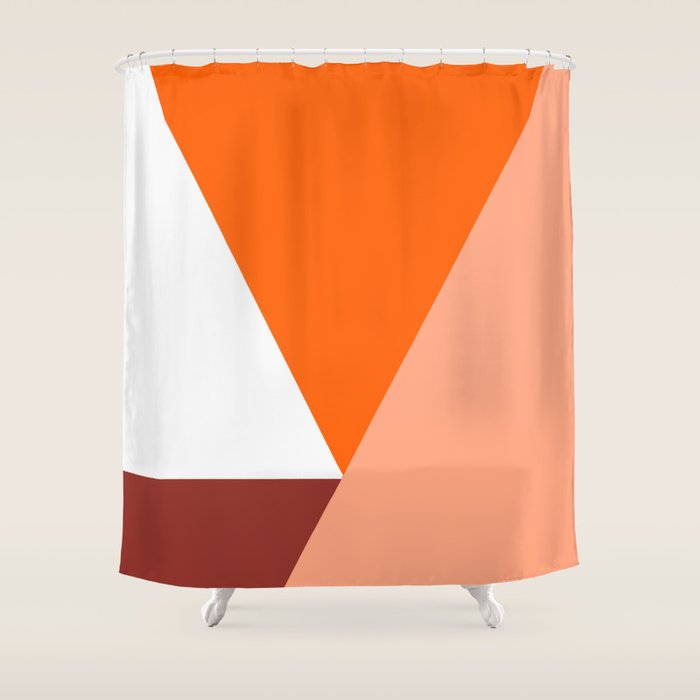Geometrical retro  Shower Curtain Gallery Image 1