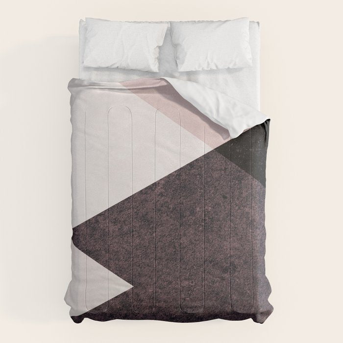 Geometrics III - pink granite & marble Comforter Gallery Image 6