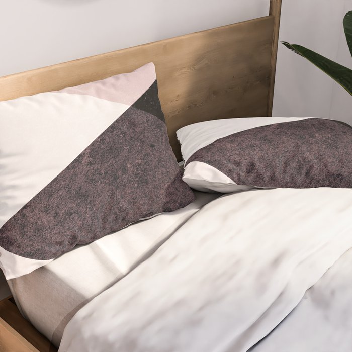 Geometrics III - pink granite & marble Pillow Sham Gallery Image 2