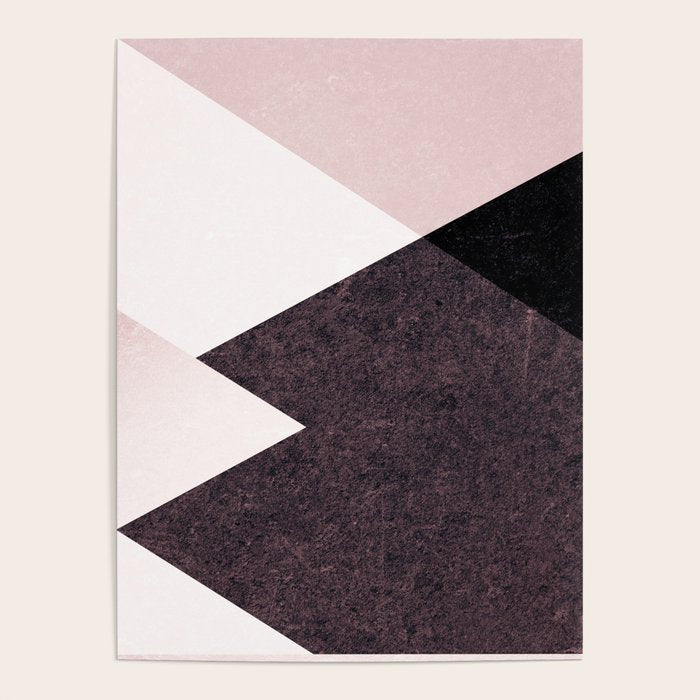 Geometrics III - pink granite & marble Poster Gallery Image 1