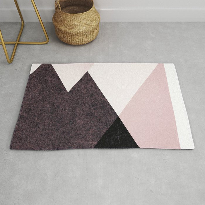 Geometrics III - pink granite & marble Rug Gallery Image 1