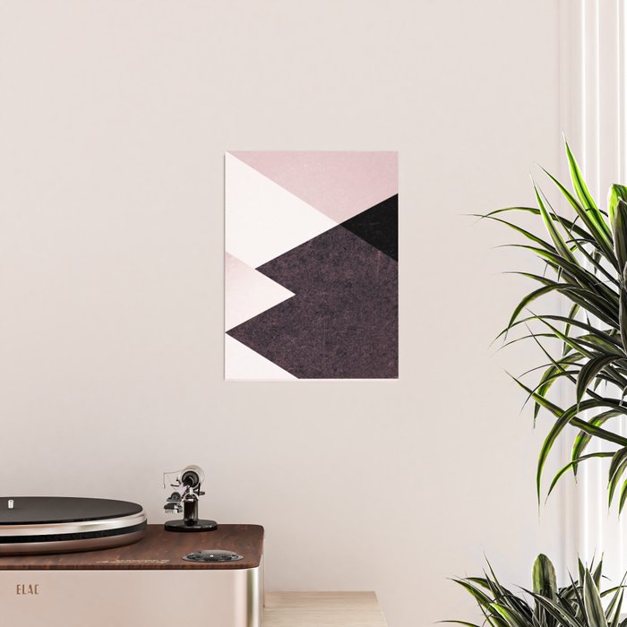 Geometrics III - pink granite & marble Poster Gallery Image 2