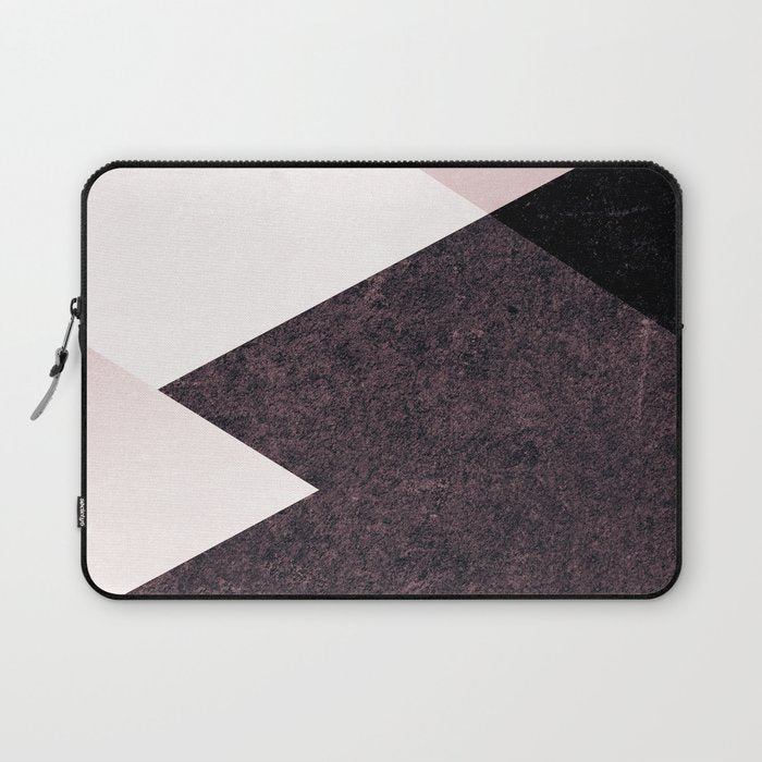 Geometrics III - pink granite & marble Laptop Sleeve Gallery Image 1