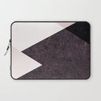 Geometrics III - pink granite & marble Laptop Sleeve Gallery Image 1