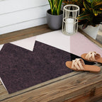 Geometrics III - pink granite & marble Outdoor Rug Gallery Image 2