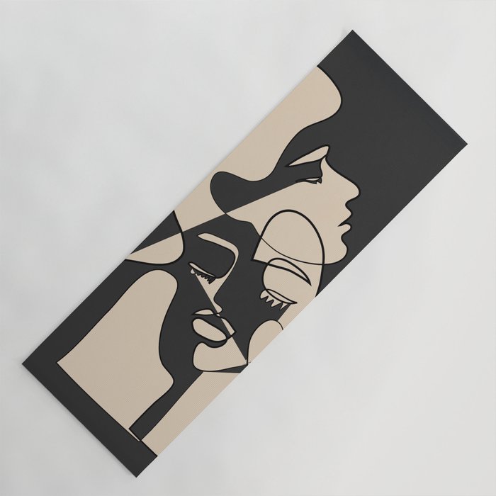 Abstract Faces 13 Yoga Mat Gallery Image 1