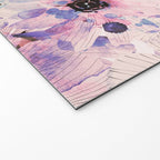 Abstract flowered paint modern Welcome Mat Gallery Image 2