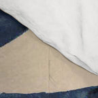 Thin Scalloped Line in indigo watercolor blue Comforter Gallery Image 4