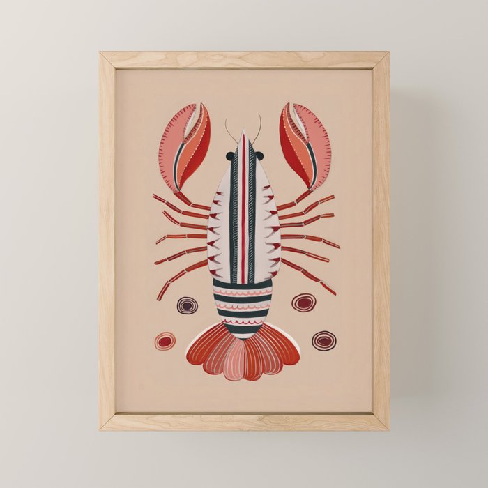 Lobster Mini Art Print Gallery Image 1