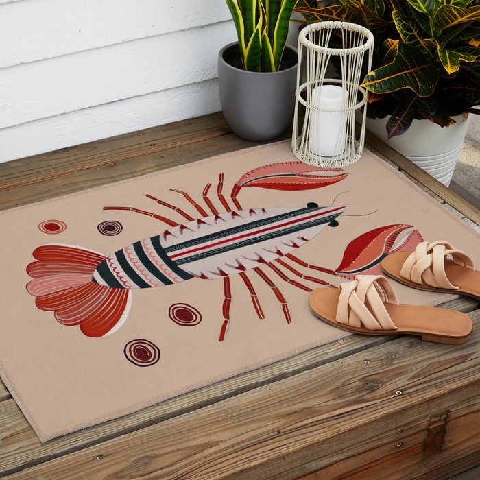 Lobster Outdoor Rug Gallery Image 2