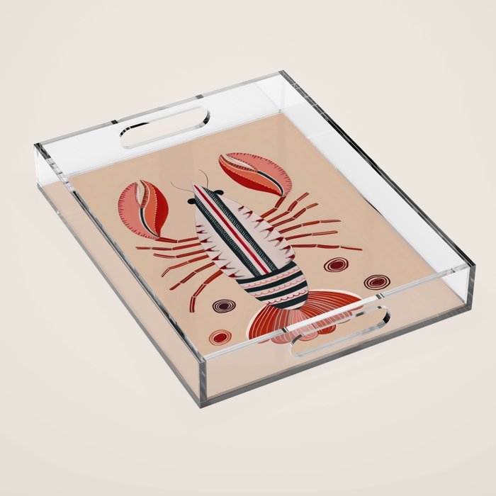 Lobster Acrylic Tray Gallery Image 1