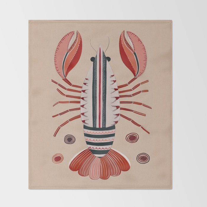 Lobster Throw Blanket Gallery Image 2