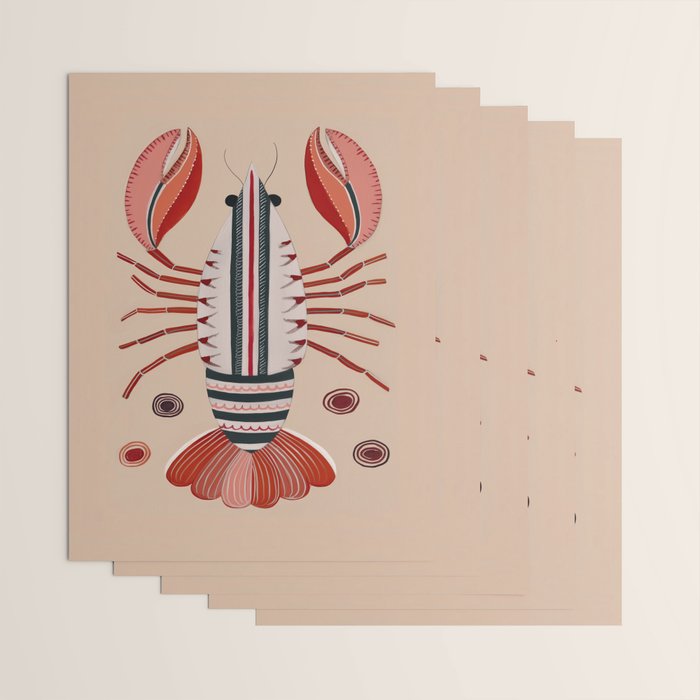 Lobster Wrapping Paper Gallery Image 3