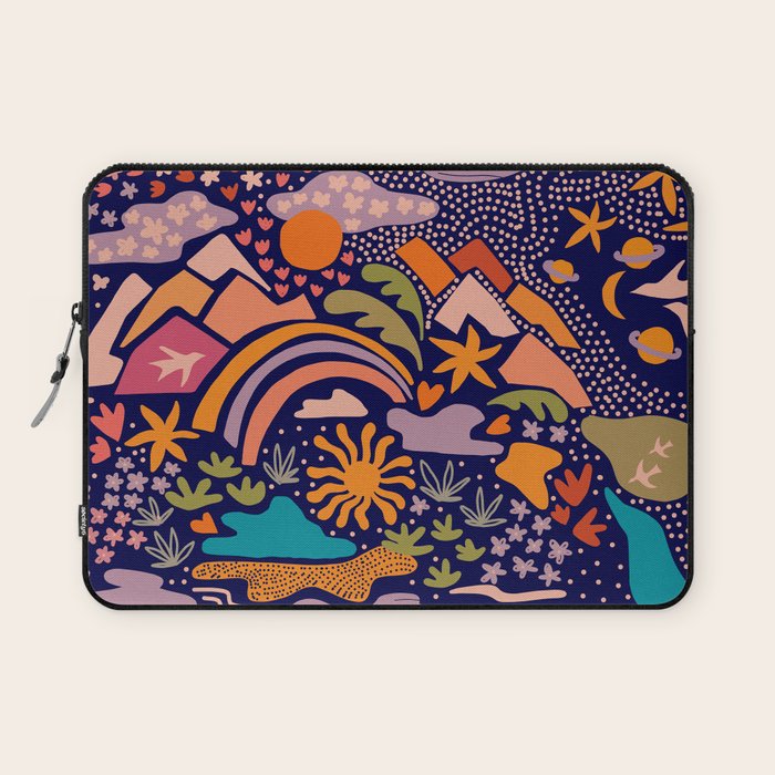 Ditsy Outdoor Adventures Laptop Sleeve Gallery Image 1