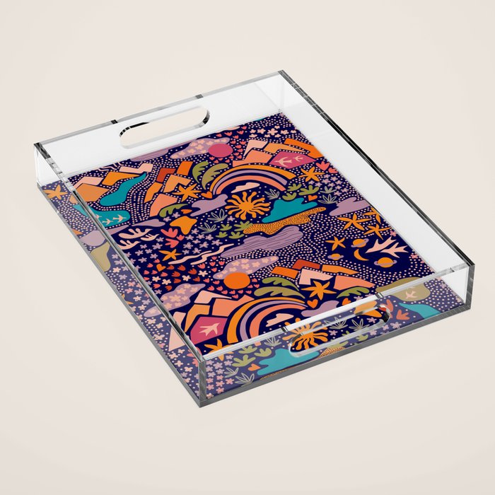 Ditsy Outdoor Adventures Acrylic Tray Gallery Image 1