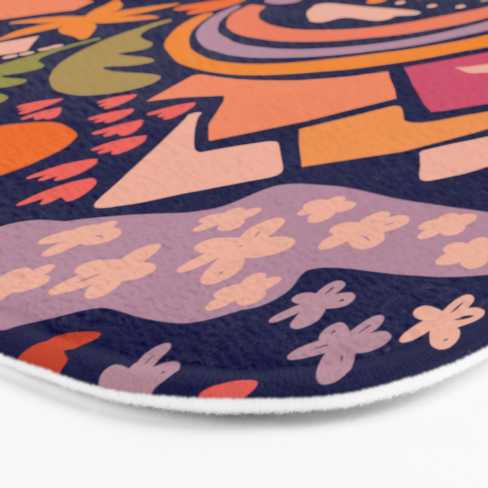 Ditsy Outdoor Adventures Bath Mat Gallery Image 3