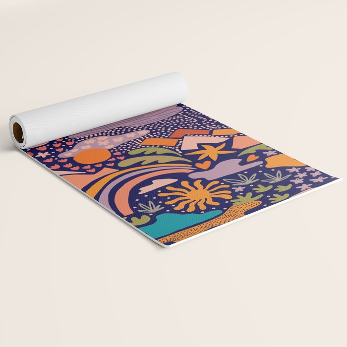 Ditsy Outdoor Adventures Yoga Mat Gallery Image 2