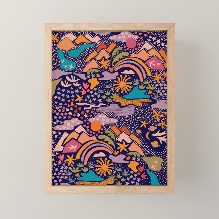 Ditsy Outdoor Adventures Mini Art Print Gallery Image 1