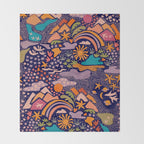 Ditsy Outdoor Adventures Throw Blanket Gallery Image 2