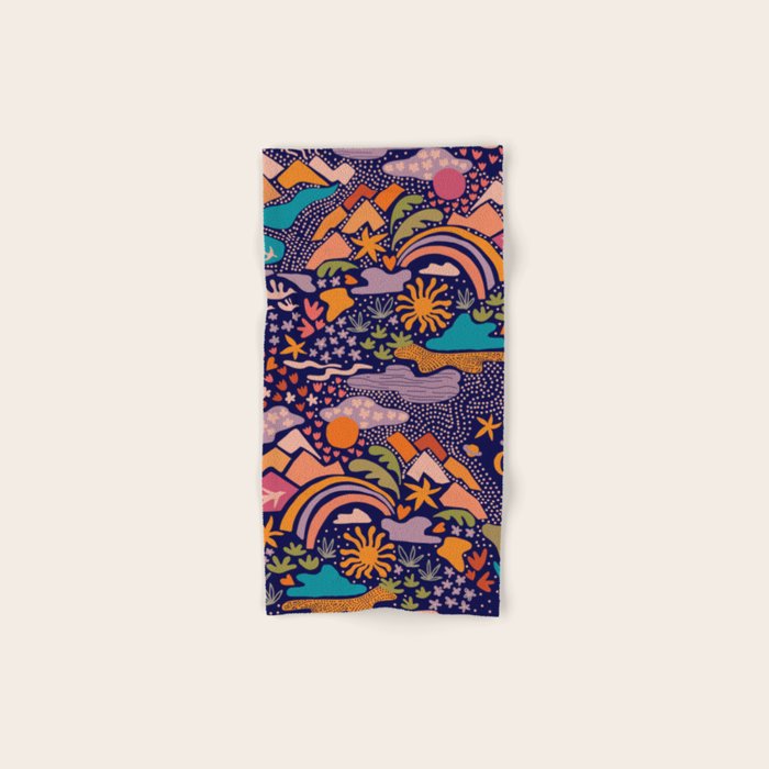 Ditsy Outdoor Adventures Bath Towel Gallery Image 1