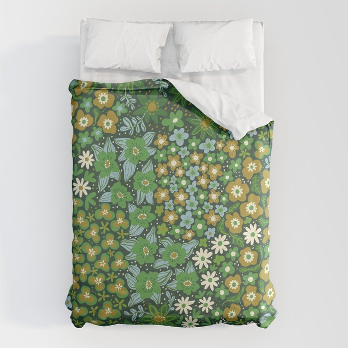 Meadow in green Duvet Cover Gallery Image 1