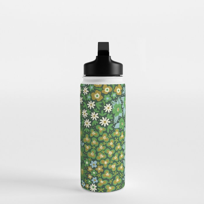 Meadow in green Water Bottle Gallery Image 3