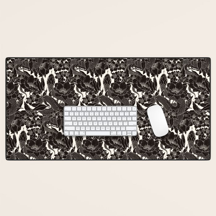Enchanted Snake Block Print Desk Mat Gallery Image 1