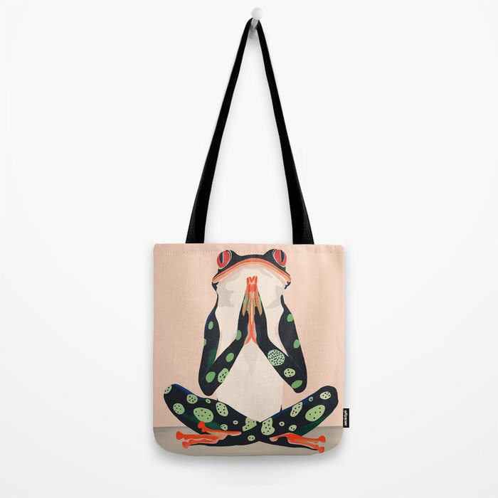 Yoga Frog Tote Bag Gallery Image 2
