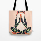 Yoga Frog Tote Bag Gallery Image 1