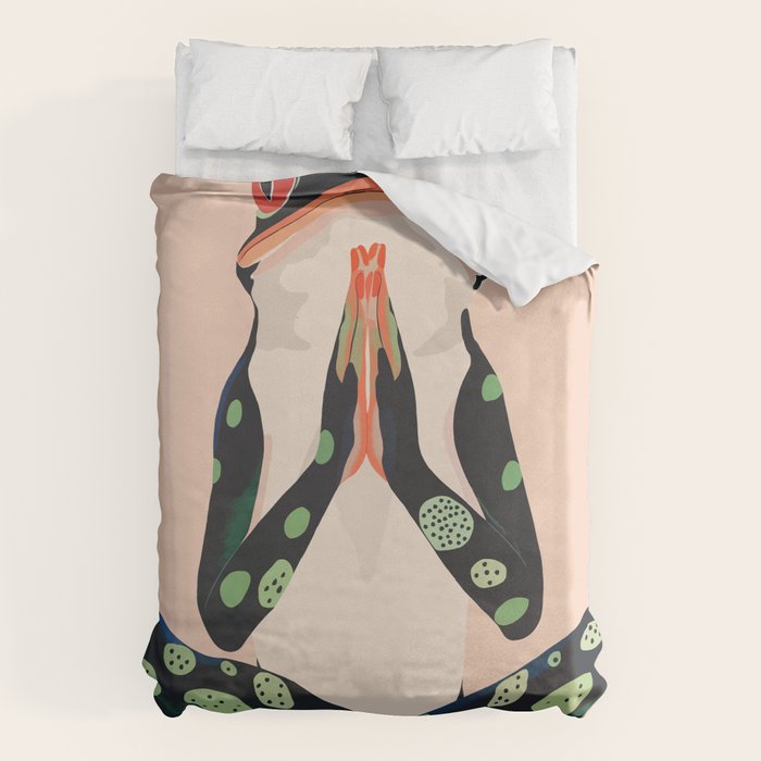 Yoga Frog Duvet Cover Gallery Image 1