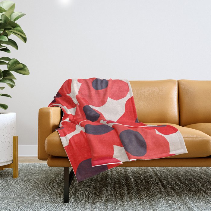 poppy 7 Throw Blanket Gallery Image 1