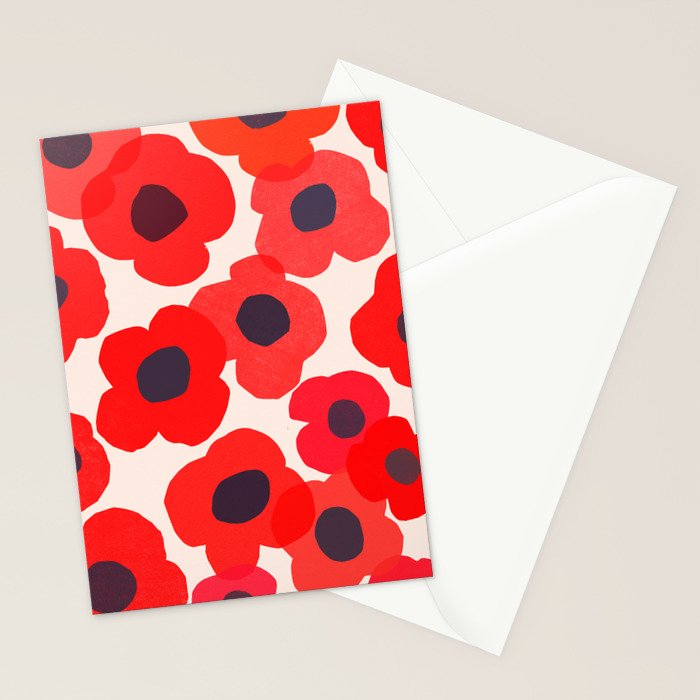 poppy 7 Stationery Card Gallery Image 2