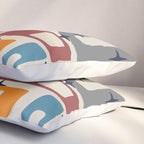 Retro Mid Century Modern Abstract Pattern 224 Atomic Googie Pillow Sham Gallery Image 3