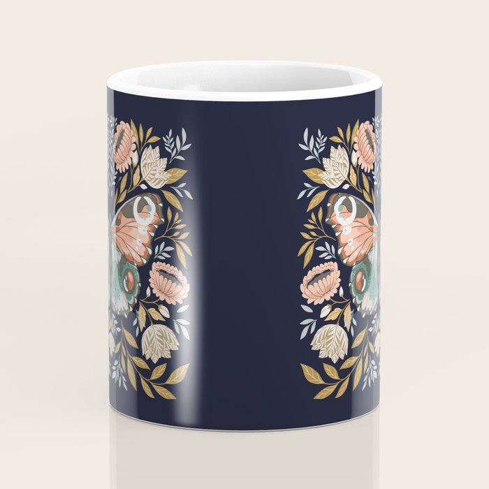 William Morris Butterfly - Midnight Garden Coffee Mug Gallery Image 4