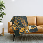 Tiger All Around Throw Blanket Gallery Image 1