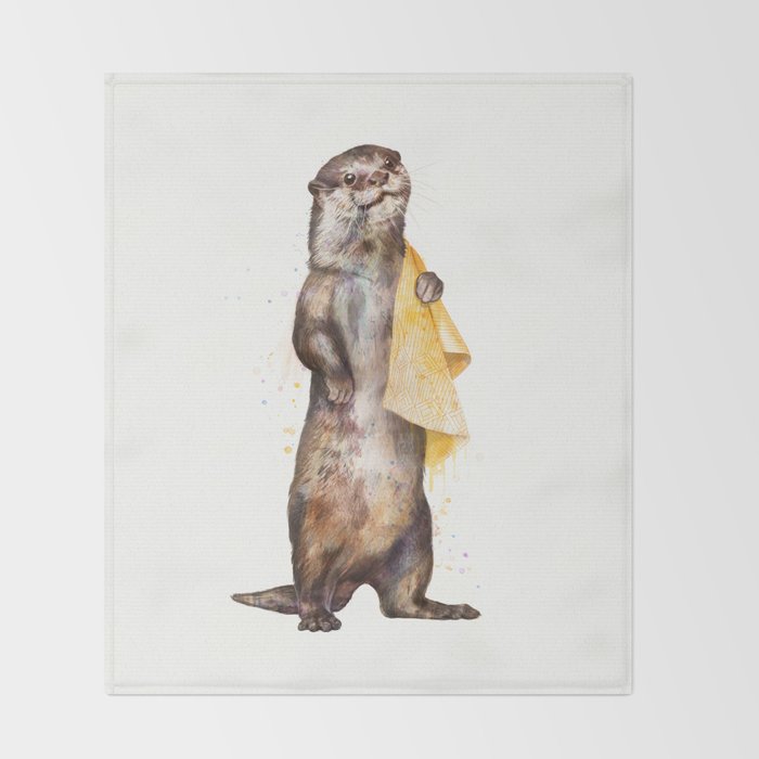 otter Throw Blanket Gallery Image 2