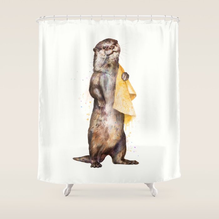 otter Shower Curtain Gallery Image 1
