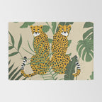 Palm Jungle Cheetah Prints Rug Gallery Image 2