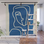 Abstract Minimal Woman Portrait Wall Mural Gallery Image 1