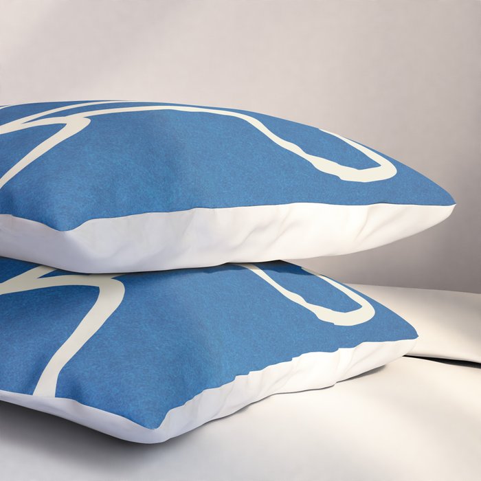 Abstract Minimal Woman Portrait Pillow Sham Gallery Image 3