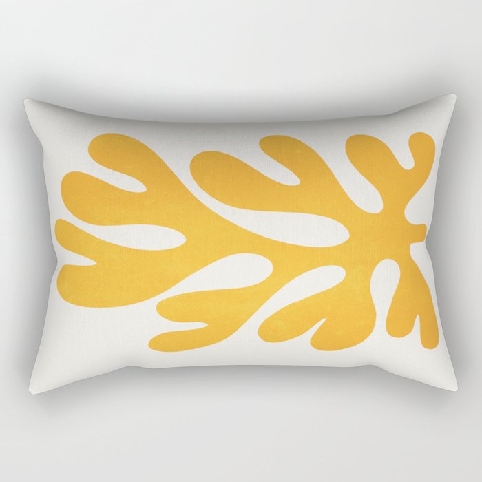 Canary Leaf: Matisse Color Paper Cutouts 04 Rectangular Pillow Gallery Image 1