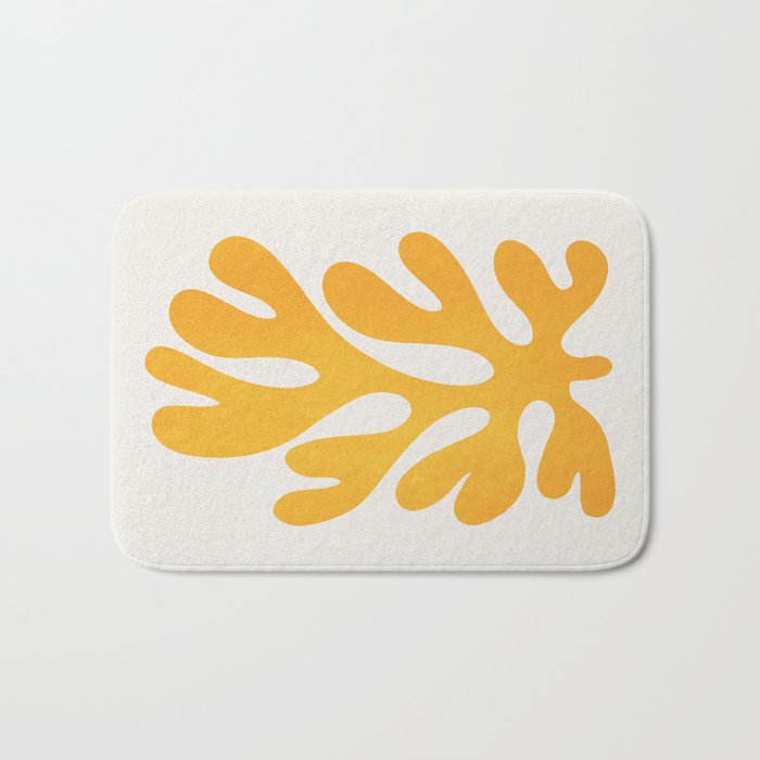 Canary Leaf: Matisse Color Paper Cutouts 04 Bath Mat Gallery Image 1