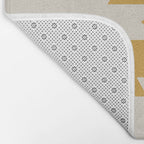 Southwestern Minimalism - Golden Yellow Neutral Beige Bath Mat Gallery Image 2