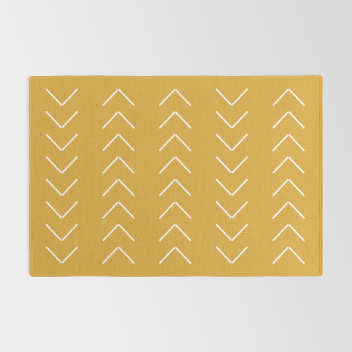 Mudcloth II (Mustard Yellow) Rug Gallery Image 2
