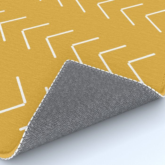 Mudcloth II (Mustard Yellow) Rug Gallery Image 4