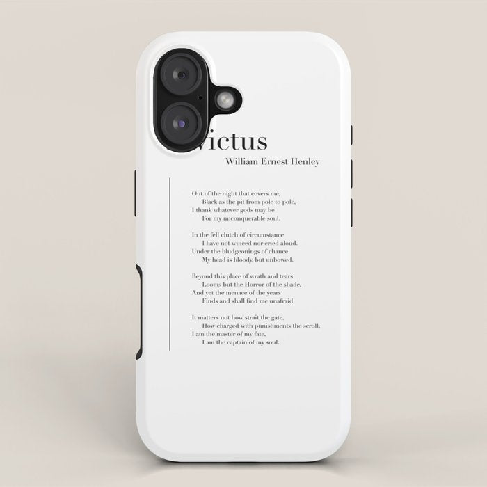 Invictus by William Ernest Henley iPhone Case Gallery Image 1