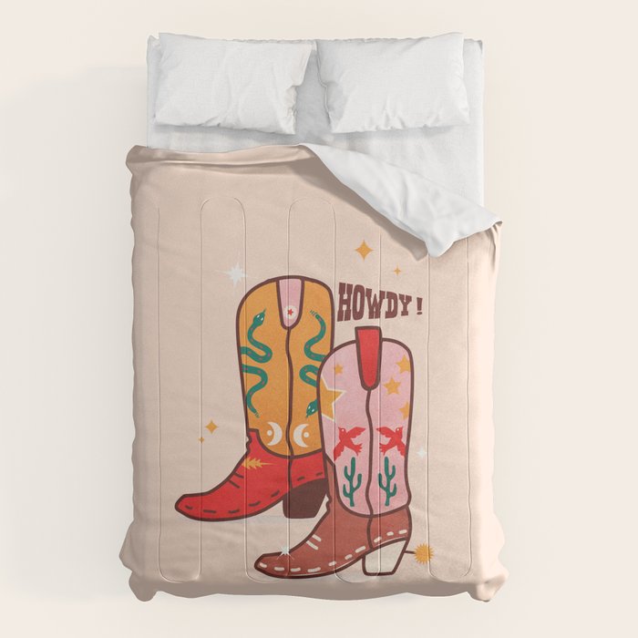 Howdy! Cowboy Boots Comforter Gallery Image 6